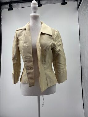 Jovani Cream Tailored Women's Blazer Jacket
